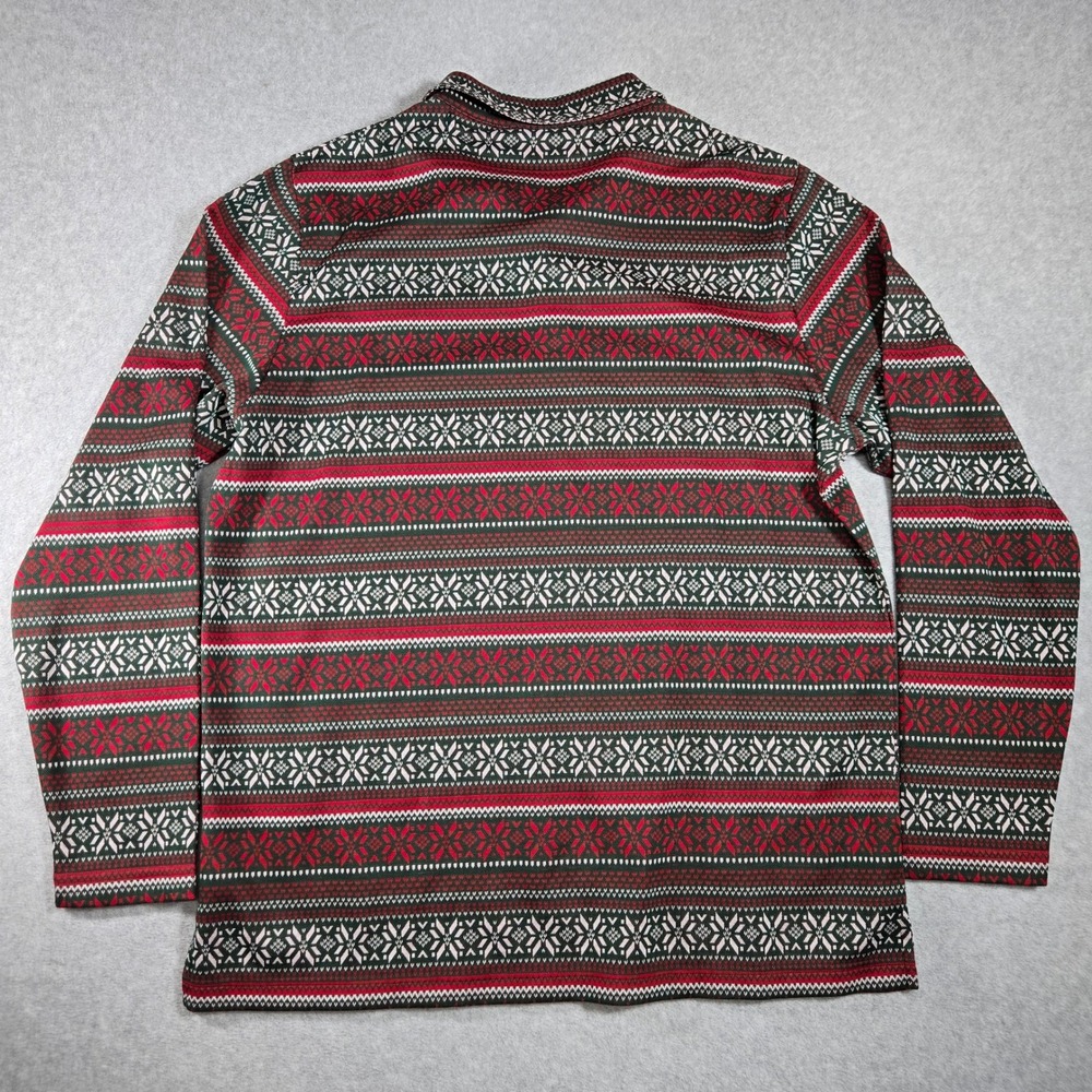 Travis Mathew Mens XXL LS Polo Shirt Red Green Fair Isle Holiday Christmas - Picture 10 of 11